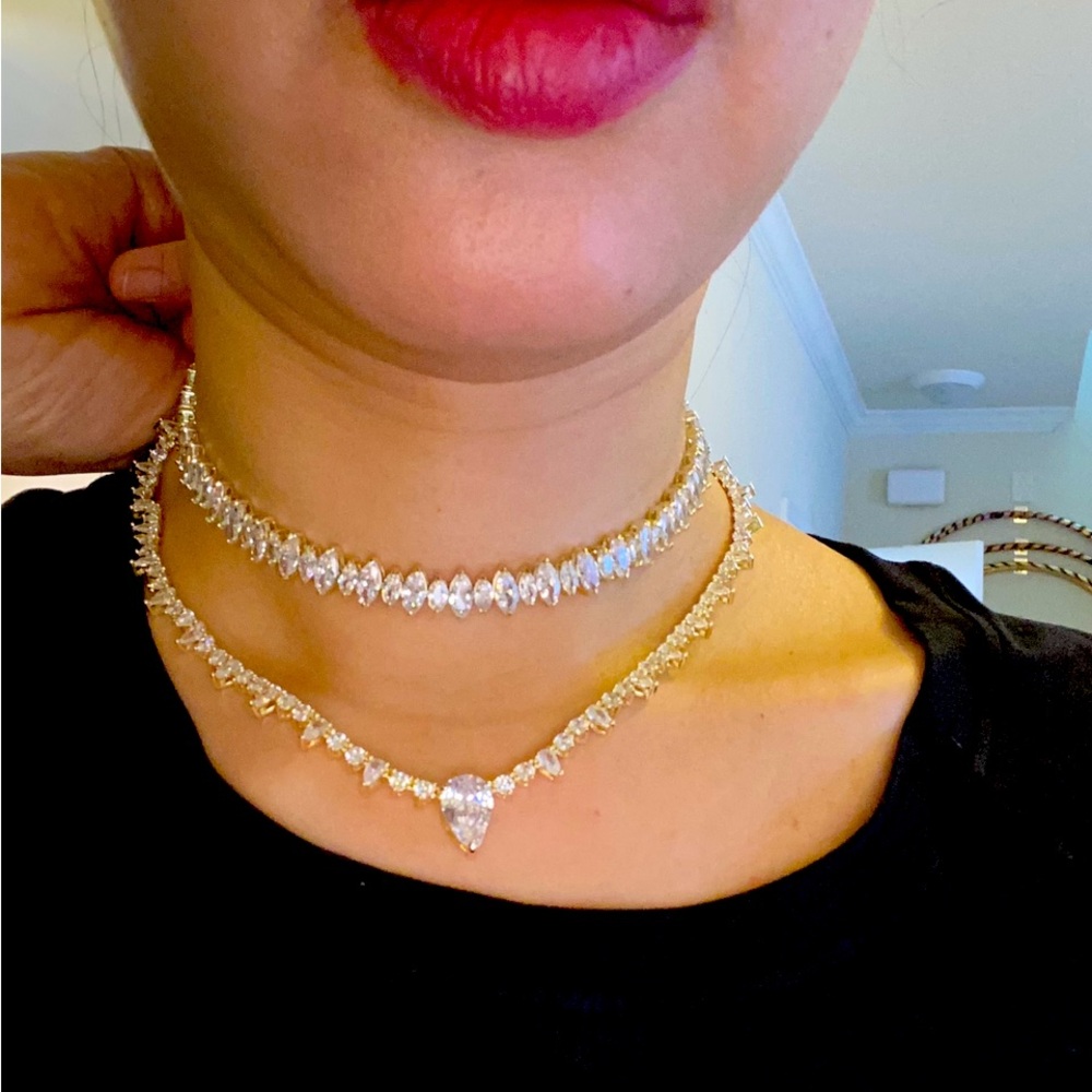 Melinda Maria she’s so fine diamond choker necklace